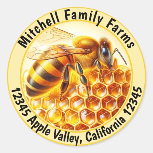 Sticker Rond Pure bière de miel (Devant)