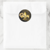 Sticker Rond Pure or fleur de Lis (Sac)