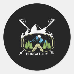 Sticker Rond Purgatory Resort Colorado Ski Resort Souven