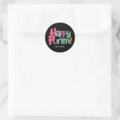Sticker rond Purim amusant (Sac)