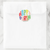 Sticker rond purim coloré (Sac)