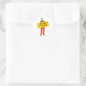 Sticker Rond Purim Joker (Sac)