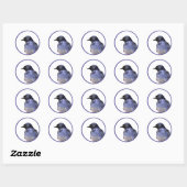 Sticker Rond Purple (Feuille)