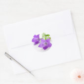 Sticker Rond purple bellflowers (Enveloppe)