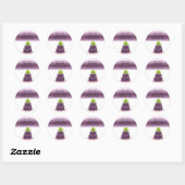 Sticker Rond Purple Designer Cake Business (Feuille)