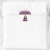 Sticker Rond Purple Designer Cake Business (Sac)