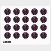 Sticker Rond Purple Disco 2 (Feuille)