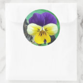 Sticker Rond Purple et Yellow Pany (Sac)
