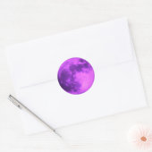 Sticker Rond Purple Moon - Stations spatiales- (Enveloppe)