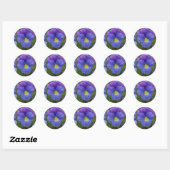 Sticker Rond Purple Pansy (Feuille)