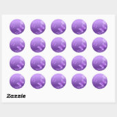 Sticker Rond Purple Papillon Paix Aimer Grace Destinée (Feuille)