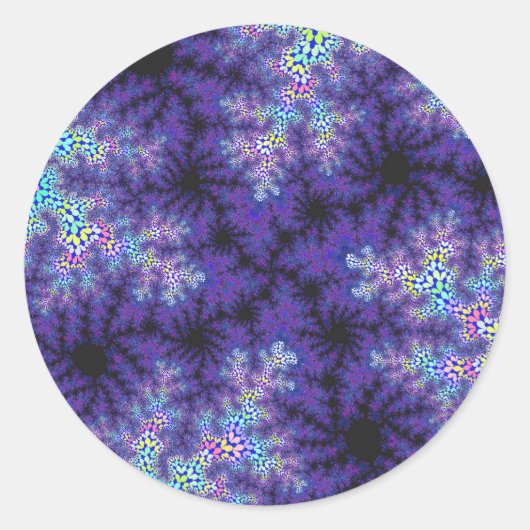 Sticker Rond Purple Pastel Speckle (Devant)