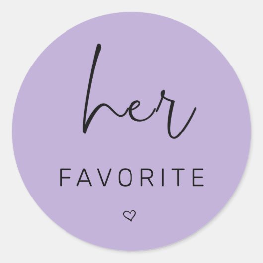 Sticker Rond Purple Son Mariage préféré (Devant)