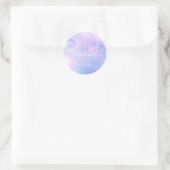 Sticker Rond Purple Spacey Lights Anniversaire Fête Favoriser S (Sac)