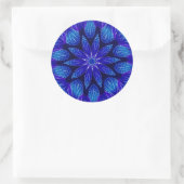 Sticker Rond Purple & Teal Petals Mandala (Sac)