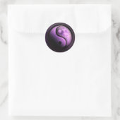 Sticker Rond Purple Yin Yang Moon (Sac)