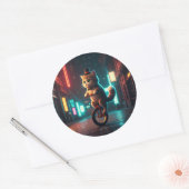 Sticker Rond Purr-fect Pixelé (Enveloppe)