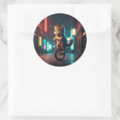 Sticker Rond Purr-fect Pixelé (Sac)