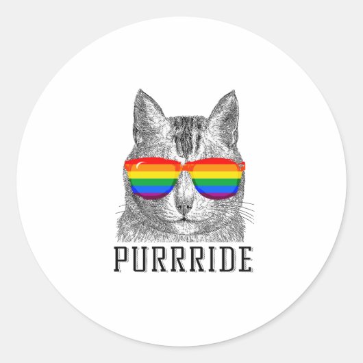STICKER ROND PURRRIDE (Devant)