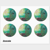 Sticker Rond Putain (Feuille)
