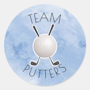 Sticker Rond Putters ou Pearls genre révéler la fête