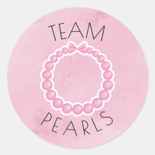 Sticker Rond Puttes ou perles genre révéler la fête