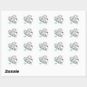 Sticker Rond Puzzle à un million de pièces (Feuille)