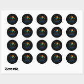 Sticker Rond Puzzle sensibilisation sur l'autisme (Feuille)