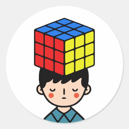 Sticker Rond Puzzler (Devant)