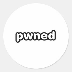 Sticker Rond pwned - gamer jeux vidéo possédés