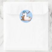 Sticker Rond Pyjama Llama (Sac)
