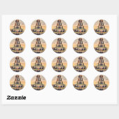 Sticker Rond Pyramid of Capitalist (Feuille)