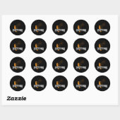 Sticker Rond Pyrotechnie Pyrotechnicien Équipage Pyro Show (Feuille)