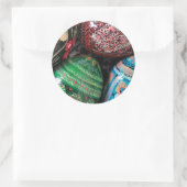 Sticker Rond Pysanky ukrainien - oeufs de pâques (Sac)