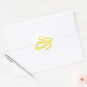 Sticker Rond Python jaune (Enveloppe)