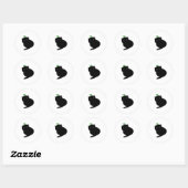 Sticker Rond Q Cat (Feuille)