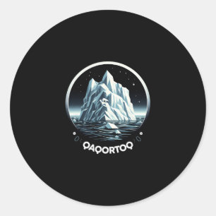 Sticker Rond Qaqortoq Groenland Qaqortoq Iceberg Qaqortoq Vacan