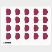 Sticker Rond Qatar (Feuille)