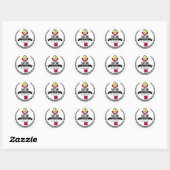 Sticker Rond Qatar (Feuille)
