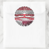 Sticker Rond Qatar Arbre autrichien (Sac)