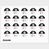 STICKER ROND *~* QR AP30 TOMATO - DÉSHYDRATED CANNING FREEZE (Feuille)