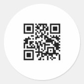 Sticker Rond qr code (Devant)