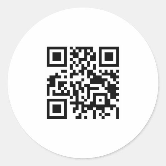 Sticker Rond qr code (Devant)