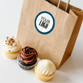 Sticker Rond QR Code Ajouter votre logo simple