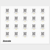 Sticker Rond QR Code For Google Reviews (Feuille)