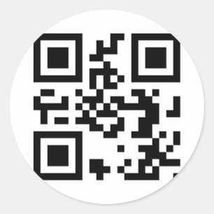 Sticker Rond QR Code - Obama 2012