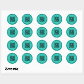 Sticker Rond QR Code Round Business (Feuille)