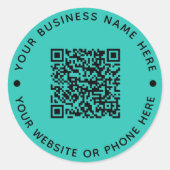 Sticker Rond QR Code Round Business (Devant)