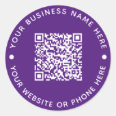 Sticker Rond QR Code Round Business (Devant)