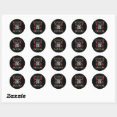 Sticker Rond Qr Trump Dance Code Président Analyse De L'Instruc (Feuille)